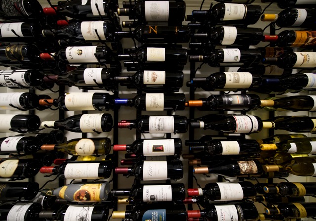 This is a photo of the various wines that the Federal Carries.